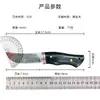 Faca para Corte de Carne com Cabo de Madeira Maciça, Faca Portátil para Churrasco ao Ar Livre, Faca Doméstica Afiada de Aço Inoxidável com Bainha de Couro, Transfronteiriça