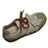 Tênis casuais brancos duplos Forrest Gump, novos sapatos baixos retrô, tênis de cadarço, tênis de treino alemão 2026, moda feminina versátil