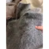 Suéter Verde Suave de Mohair Cuello Redondo para Mujer Otoño e Invierno Ropa Exterior Estilo Lazy Color Leche Holgado Tejido