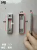 Herrajes para Puertas y Ventanas Ganchos de Cierre, Cerraduras de Acero Inoxidable para Puertas de Vidrio, Bases de Cerradura de Aleación de Aluminio con Ruptura de Puente Térmico, Hebillas de Cierre, Placas de Cierre, Cerraduras Deslizantes