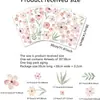 Adesivos de Parede de Flores Boêmias Aquarela Rosa Floral Flores Silvestres Adesivos de Parede para Quarto de Criança Quarto de Menina Decoração de Parede Adesivos