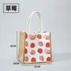Bolsas Tote de Lona em Estoque para Atacado, Bolsas de Mão Simples de Linho Ecológicas, Sacolas de Lona Estampadas Promocionais