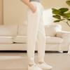 Pantalones de Cachemir para Niños 100% Cachemir Puro Otoño e Invierno Nuevos Engrosados de Cintura Alta con Bolsillo Pantalones Casuales sin Puño Morado
