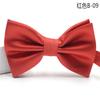 Pajarita oscura para hombre, vestido formal, vestido de moda, pajarita negra, color sólido, roja, para boda, pajarita para padrino, venta al por mayor