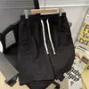 Shorts casuales de seda helada delgados de verano para hombre, shorts deportivos holgados de baloncesto, shorts de trabajo de secado rápido para hombre
