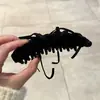 Clip de Banana de Lazo de Terciopelo con Fragancia Pequeña de Puro Deseo Coreano Pinza para Cola de Caballo Grande de Mujer Pasador Accesorios para el Cabello de Gama Alta Otoño e Invierno