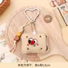 Colgante de Galleta de Peluche Hebilla en Forma de Corazón Llavero de Muñeca Linda Colgante para Bolso Cadena Colgante Pequeño Regalo Venta al por Mayor