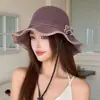 Sombreros de Mujer Estilo Nuevo Verano 2026, Sombreros de Sol Florales Frescos, Sombreros de Paja, Sombreros de Pescador de Ala Pequeña, Sombreros de Sol Versátiles para Mujer