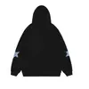 Sudadera con capucha y parche de estrella retro americana nueva para Otoño e Invierno 2025 Chaqueta cárdigan casual holgada de otoño
