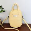 Bolsa Transversal para Celular Personalizada Novo Produto Estilo Ins Simples e Versátil Moda Feminina de Alta Qualidade para o Dia a Dia Bolsa Transversal Dopamina