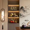 Nuevo juego de decoración de regalo estilo chino: "Que todos tus deseos se hagan realidad" adornos de calabaza y caqui para sala de estar del hogar, mueble de vino y estante de exhibición