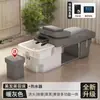 Cama de Champú Terapéutica para la Cabeza de Fibra de Vidrio al por Mayor para Exportación Transfronteriza, Cama Integrada Especializada con Circulación de Agua, Vaporización y Masaje para Salones de Belleza