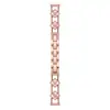 Pulseira universal para Apple Watch - iWatch S11/12 feminina de metal com flor de quatro pétalas - Pulseira para relógio GT