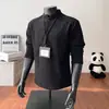 Sudadera Henley de peso pesado de 250G para hombre, prenda base de moda de otoño 2026 de corte holgado, perfecta para usar en capas, camiseta de manga larga