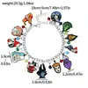 Pulsera de Magia Negra Maléfica de Película Europea y Americana Maléfica, Joyería con Colgante de Gota de Aceite de Aleación