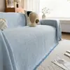Hilo de Algodón Color Tejido Patrón de Diamante Manta Multifuncional Borla Cubierta de Sofá Tela Sala de Estar a Prueba de Polvo Toalla de Sofá Dropshipping