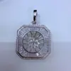 Collar con Colgante Multifuncional de Perla de Agua Dulce Genuina Incrustado con Circonita Cúbica Completa Estilo Europeo y Americano Plata de Ley S925 Collar de Plata de Ley Zhuzhi Joyería al por Mayor para Mujeres