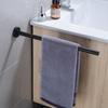 Toallero de baño de acero inoxidable 304, toallero de cocina, lijado negro, instalación perforada transfronteriza de Amazon Europa y América.