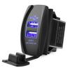 Carro e Motocicleta Carro Modificado e Tipo Navio Tipo Interruptor Carregador de Telefone Celular USB Duplo 4.2A Gravação a Laser Luz LED