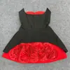 Vestido de Nuevo Estilo Europeo y Americano, Ropa Femenina Transfronteriza, Vestido de Vendaje Floral de Bloques de Color sin Tirantes, Vestido de Gala Elegante de Gama Alta