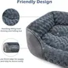 Diretamente do fabricante, cama para cachorro espessa, novo tapete de pelúcia curta para cães e gatos de outono e inverno, totalmente fechado para uma sensação de segurança, cama lavável para animais de estimação