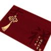 Felpudo Rojo para Puerta de Entrada Felpudo para Pies de Inauguración Estilo Chino Antideslizante para Entrada Resistente a la Suciedad Antideslizante Raspador de Suciedad Entrada de Casa Nueva