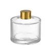 Frasco Difusor de Aroma Sem Chama 50ml Transfronteiriço, Frasco de Vidro Cilíndrico 100ml, Frasco de Perfume Óleo Essencial Difusor de Rattan 200ml Atacado