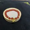 Nuevo Pulsera de Hilo de Seda Imitación Oro Hada Pulsera de Calabaza de Jade Ágata de Fuente de Sal Moda Pulsera de Cuentas de Jade