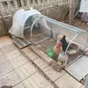 Galinheiro para Caminhar na Rede de Metrô, Gaiola de Galinha para Criar Frangos na Pista, Gaiola Túnel para Fazenda, Gaiola de Galinha para Caminhada ao Ar Livre para Pátio, Uso Agrícola para Galinhas Caipiras