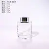 Botella Difusora de Aromaterapia Transparente, Botella de Aromaterapia sin Llama, Botella Dispensadora de Fragancia, Botella Vacía de Vidrio, Botella de Perfume con Tapa de Rosca