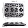 Moldes para Donut Prontos para Exportação com 6 e 12 Peças com Furos, Formas Antiaderentes para Assar Bolo Vazado, Formas Pequenas para Bolo Domésticas