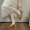 Zapatos Mary Jane para mujer extremadamente elegantes, nuevos de otoño 2026 estilo retro coreano, zapatos de ballet de suela blanda con lazo, zapatos de un solo color poco profundos