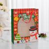 Nueva Serie de Apertura de Ventana Navideña Bolsa de Regalo Comercio Exterior Transfronterizo Bolso de Mano Grueso Patrón Navideño de Dibujos Animados Bolsa de Regalo