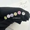 Piercing de Lengua de Acero de Zirconio con Fuegos Artificiales de 6 mm con Base Plana de Acero de Titanio de 1.0 mm, Joyería para Piercings Corporales, Artículo de Venta Caliente Transfronteriza de Yiwu