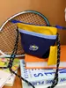 Bolso bandolera bordado de bloques de color estilo japonés, lleno de energía, inspirado en lo vintage, perfecto para estudiantes, vacaciones, compras y salidas casuales