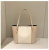 Bolso Tote Grande de Bloques de Color Estilo Coreano Nuevo para Mujer, Bolso de Mano Casual de Moda para Salidas, Elegante Bolso de Hombro para Primavera