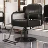Silla de Peluquería para Barbería, Silla de Salón, Silla de Aseo, Silla para Cortar el Cabello, Ajustable y Giratoria, Reposabrazos de Acero Inoxidable, Silla de Peluquería Grande