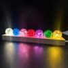 Bola de cristal de color con grietas de hielo, bola de vidrio sólido, fuente de rocalla, grietas de agua que fluyen, accesorios de artesanía de bonsái, adornos