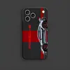 Padrão de listras verticais de corrida de supercarro, capa macia de TPU minimalista e elegante para iPhone 18 Pro Max, capa de celular à prova de quedas, atacado