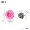 Molde de Silicone para Vela Perfumada Floral DIY Pedra Aromática de Pétala Molde para Sabonete Artesanal Gesso Resina