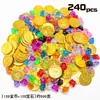 Actividades promocionales rifa accesorios gema moneda de oro moneda de oro pirata moneda de plástico juguete ficha de juego decoración fábrica