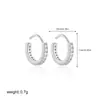 Pendientes de Acero Inoxidable con Baño de Oro de 18K y Circonitas Transfronterizos, Mini Piercings Nasales, Piercings Umbilicales, Joyería para Piercings, Modernos y Sencillos