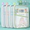 Bolso Bandolera con Cremallera Gruesa en Forma de L para Documentos, Bolso para Estudiante con Doble Capa Clasificada Transparente para Exámenes, Bolso para Guardar Tareas