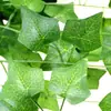 Amazon Popular Transfronterizo Mimbre Imitación Hiedra Artificial Hojas Falsas Flor de Plástico Planta Decoración Colgante Venta al por Mayor