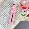 Cuchillo de arte rosa lindo de dibujos animados para desembalar, cuchillo exprés, cuchillo de papel para aprendizaje y oficina, cuchillo de suministros culturales, venta al por mayor