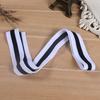 Uniforme escolar vestuário de comércio exterior lateral branco preto e branco cor fita elástica micro vestuário calças cinto elástico horizontal cinto de malha de urdume cinto estampado