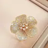 Broche Brillante Versátil con Forma de Lágrima de Venta Caliente Transfronteriza Pin para Solapa de Chaqueta de Traje de Alto Nivel Accesorios al por Mayor