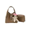 Bolso Vintage de Nicho para Mujer, Nuevo Modelo 2026, Bolso Cubo Simple con Patrón de Lichi, Bolso Cruzado Versátil de Moda