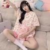 Pijama de Patricio Estrella 2025 para Mujer Verano Manga Corta Shorts Dibujos Animados Lindo Estudiante Talla Grande Conjunto de Ropa de Casa para Estudiante