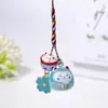 Sino de Água Cor Mágica Flor de Cerejeira Gato da Sorte Corrente para Celular Nafu da Sorte Gato Gêmeos Pingente Fofo Pingente para Bolsa de Chaves
